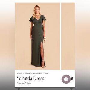 Birdy Grey Yolanda Dress in crepe olive